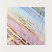 Textured Pink Background Wandteppich (Vorderseite (Horizontal))