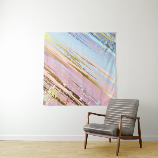 Textured Pink Background Wandteppich (Beispiel (Horizontal))