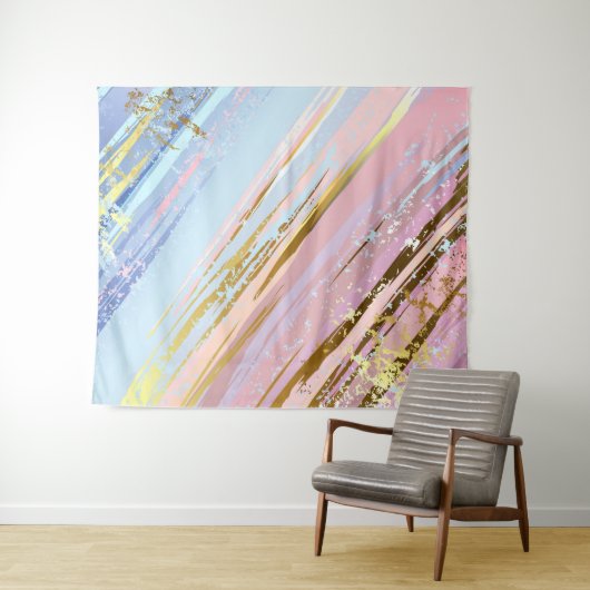 Textured Pink Background Wandteppich (Beispiel (Horizontal))