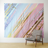 Textured Pink Background Wandteppich (Beispiel (Horizontal))