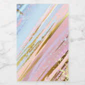 Textured Pink Background Weinetikett (Einzelnes Label)