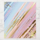 Textured Pink Background Weinetikett (Einzelnes Label)