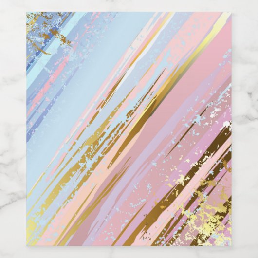 Textured Pink Background Weinetikett (Einzelnes Label)