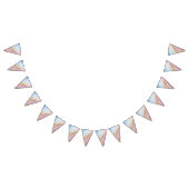 Textured Pink Background Wimpelkette (Alle)