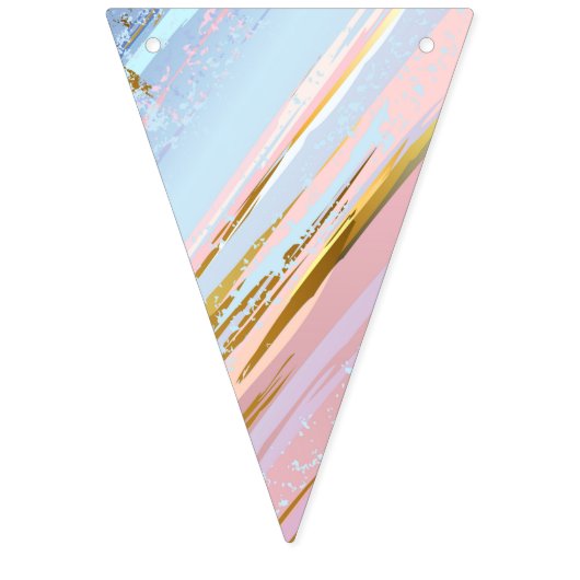 Textured Pink Background Wimpelkette (Dritte Fahne)