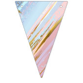 Textured Pink Background Wimpelkette (Erste Fahne)