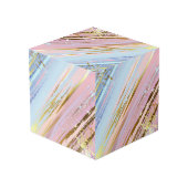 Textured Pink Background Würfel (Rückseite Schrägansicht)