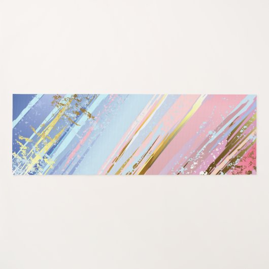 Textured Pink Background Yogamatte (Vorderseite (Horizontal))