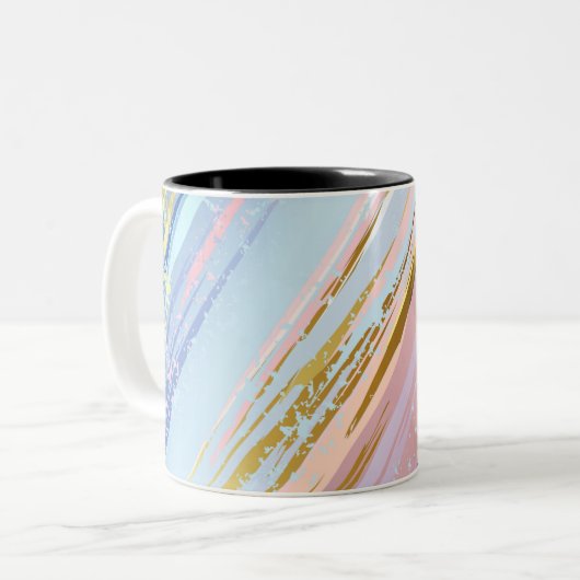 Textured Pink Background Zweifarbige Tasse (Vorderseite Links)