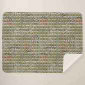 Textured Pointillism Grid Pattern Artwork Sherpadecke (Vorderseite (Horizontal))