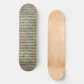Textured Pointillism Grid Pattern Artwork Skateboard (Vorderseite)