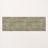 Textured Pointillism Grid Pattern Artwork Yogamatte (Rückseite (Horizontal))