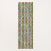 Textured Pointillism Grid Pattern Artwork Yogamatte (Rückseite)