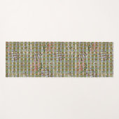 Textured Pointillism Grid Pattern Artwork Yogamatte (Vorderseite (Horizontal))