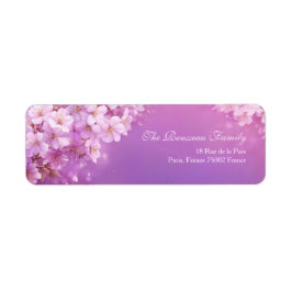 Textured Purple Ethereal Cherry Blossom