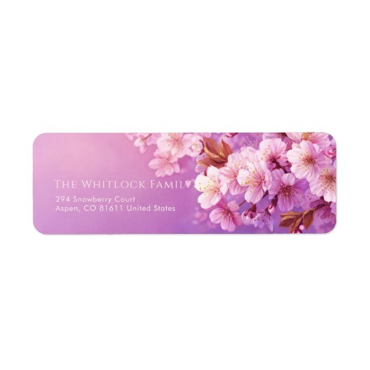 Textured Purple Pink Blossom Botanical (Vorne)