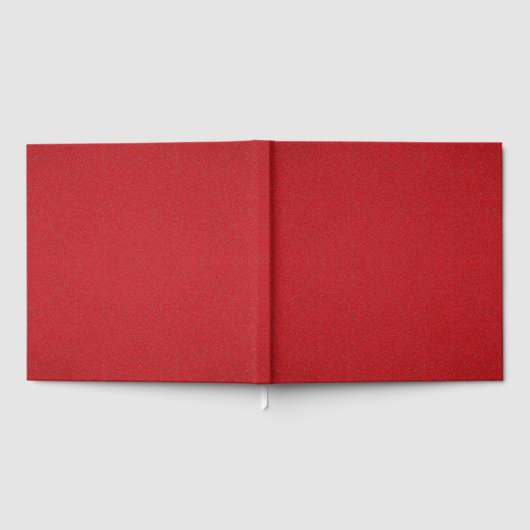 Textured Red Glitzer Guest Book - Anpassbar Gästebuch (Voll)