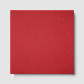Textured Red Glitzer Guest Book - Anpassbar Gästebuch (Vorderseite)