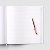 Textured Red Glitzer Guest Book - Anpassbar Gästebuch (Innen)