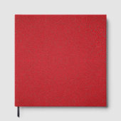 Textured Red Guest Book with Black Pages - Benutze Gästebuch (Vorderseite)