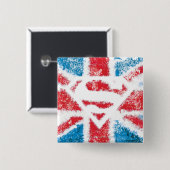 Textured S-Shield Over Flag Button (Vorne & Hinten)