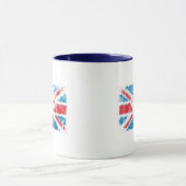 Textured S-Shield Over Flag Tasse (Zentrum)