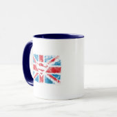 Textured S-Shield Over Flag Tasse (Vorderseite Links)