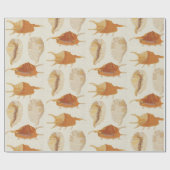 Textured Seashells Geschenkpapier (Flach)