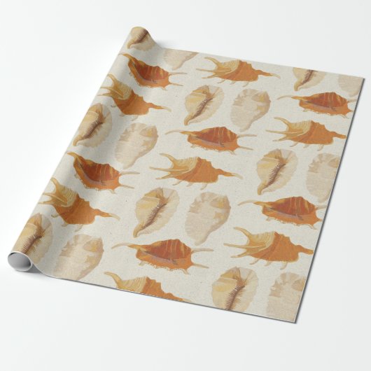 Textured Seashells Geschenkpapier (Ungerollt)