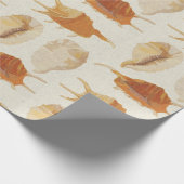 Textured Seashells Geschenkpapier (Ecke)