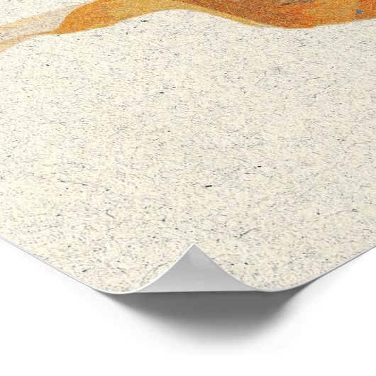 Textured Seashells Poster (Ecke)