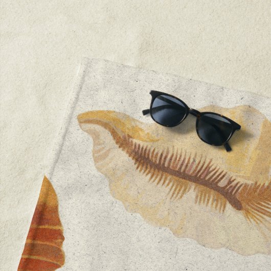 Textured Seashells Strandtuch (Beispiel)