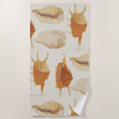 Textured Seashells Strandtuch (Vorderseite)