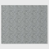 TEXTURED SILVER FOIL46 FOLIE KRINKELED SHINY BACKG GESCHENKPAPIER (Flach)