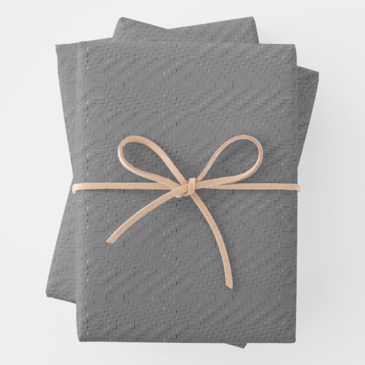 Textured Slate Gray Geschenkpapier Set (Beispiel)