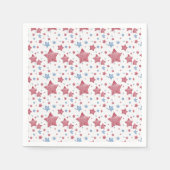 Textured Stars 4. Juli Feier Serviette (Vorderseite)
