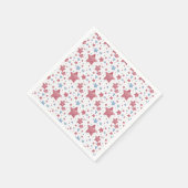 Textured Stars 4. Juli Feier Serviette (Ecke)