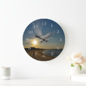 Textured Sunset by Shirley Taylor Große Wanduhr (Zuhause)