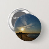 Textured Sunset von Shirley Taylor Button (Vorne & Hinten)