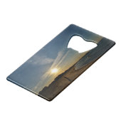 Textured Sunset von Shirley Taylor Geldkarten Flaschenöffner (Vorderseite Schrägansicht)