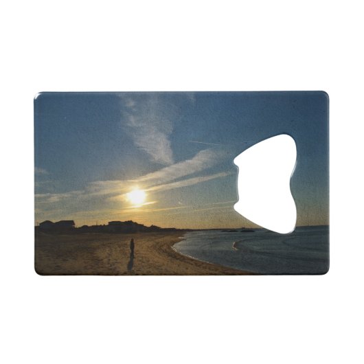 Textured Sunset von Shirley Taylor Geldkarten Flaschenöffner (Vorderseite (Horizontal))