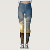 Textured Sunset von Shirley Taylor Leggings (Vorderseite)