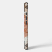 Textured Terracotta Brown Case-Mate iPhone Hülle (Rückseite / Links)