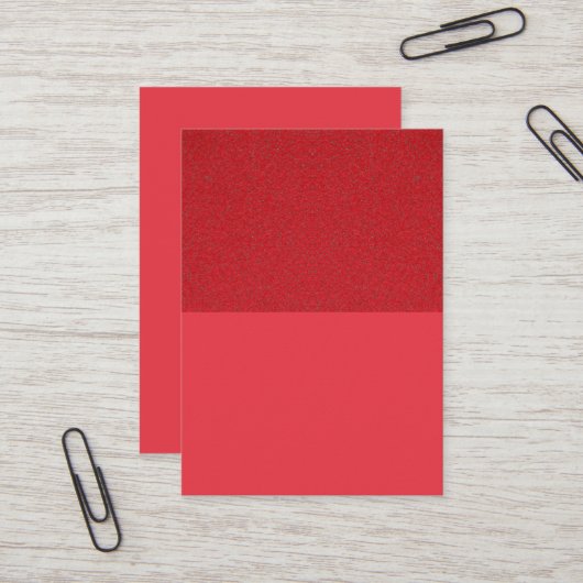 Textured Top Tomato Red Business Card - Anpassen Visitenkarte (Vorderseite/Rückseite Beispiel)