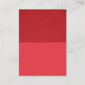 Textured Top Tomato Red Business Card - Anpassen Visitenkarte (Vorderseite)