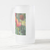 Textured Tulip Garden Mattglas Bierglas (Vorderseite Links)