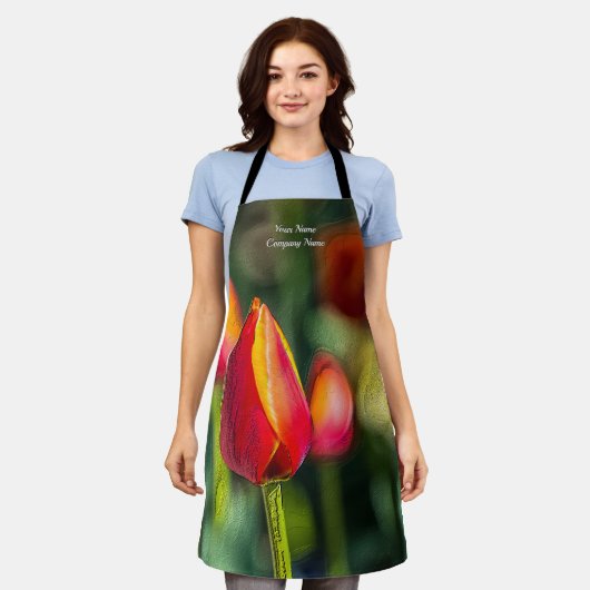 Textured Tulip Garden Schürze (Getragen)