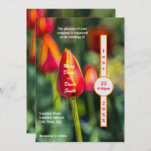 Textured Tulip Garden Wedding