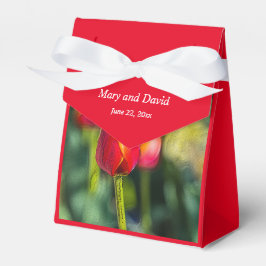 Textured Tulip Wedding Geschenkschachtel