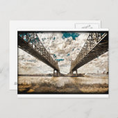 Textured Twin Span Postkarte (Vorne/Hinten)